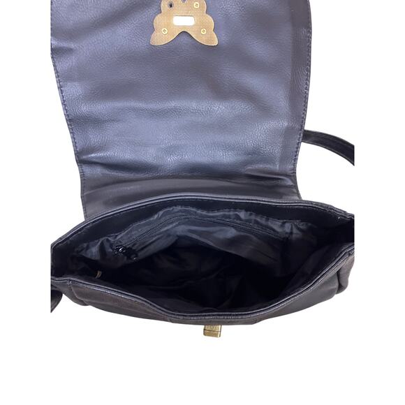 Butterfly Turnlock Leather Purse – Cute Vintage Chic Shoulder Bag Handbag - Picture 5 of 6